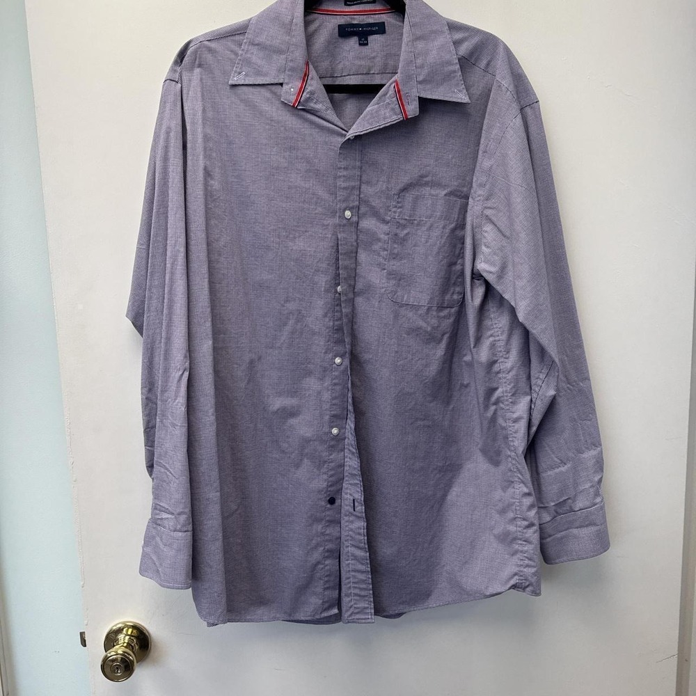 Blue Tommy Hilfiger dress shirt